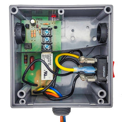 Functional Devices RIBTU1SC Enclosed Relay Hi/Low sep 10Amp SPDT + Override 10-30Vac/dc/120Vac  | Blackhawk Supply