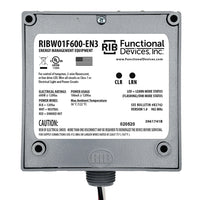 RIBW01F600-EN3 | EnOcean 902 MHz Wireless Phase Angle Dimmer, Receiver / Repeater, 120 Vac Power Input, 600W Rated, Dimming Mode Selectable, NEMA 1 Housing | Functional Devices