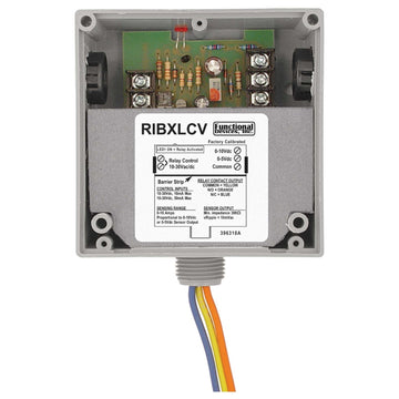 Functional Devices RIBXLCV Enclosed Internal AC Sensor Analog +10Amp SPDT 10-30Vac/dc Relay  | Blackhawk Supply