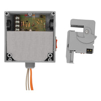 RIBXLSJF | Enclosed Split-Core AC Sensor Fixed +10Amp SPST 10-30Vac/dc Relay Override | Functional Devices