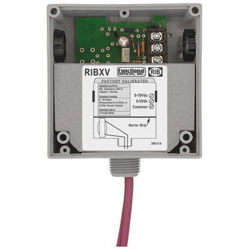 Functional Devices RIBXV Enclosed Internal AC Sensor, Analog Output  | Blackhawk Supply