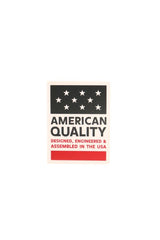 Source1 S1-02817400000 BADGE, AMERICAN QUALITY, ID SMALL (M250) Pack of 250 | Blackhawk Supply