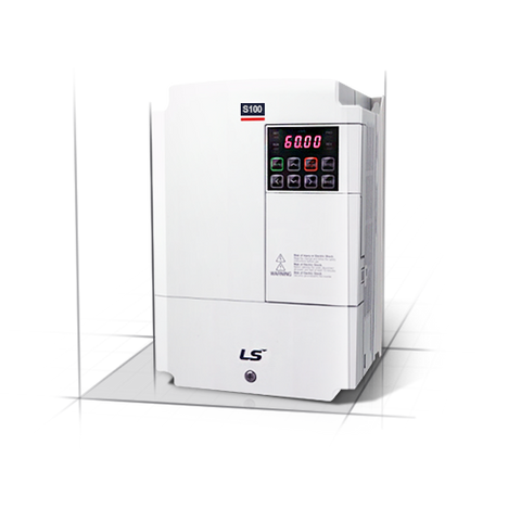 LS Electric LSLV0055S100-4EOFNS Variable Frequency Drive, 7.5 HP (12A), THREE Phase, 380-480V, IP20 Housing, with LCD, Model S100 [6031000700]  | Blackhawk Supply