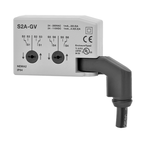 Belimo S2A-GV 2xSPDT Aux switch for NG GV Actuators 3A (.5A inductive) @ 250 VAC  | Blackhawk Supply