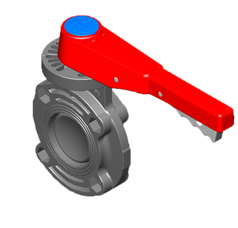 Spears 722311-020 2 PVC BUTTERFLY VALVE EPDM W/HANDLE  | Blackhawk Supply