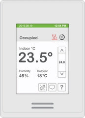 Schneider Electric SEZ8250U5B11 8000 Series Room Controller, Configurable, Supports Damper Control Of Pressure Dependant Or Independant VAV Systems, White, PIR  | Blackhawk Supply