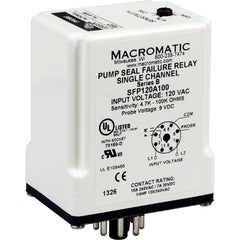 Macromatic SFPAD7A250 Seal Leak Relay | Single Channel | 1-250K Ohms | 24V AC/DC Input | 10 Amp SPDT Relay | Plug-in  | Blackhawk Supply