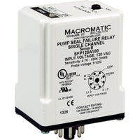 SFPAD7A100 | Seal Leak Relay | Single Channel | 4.7-100K Ohms | 24V AC/DC Input | 10 Amp SPDT Relay | Plug-In | Macromatic