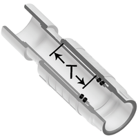 SH119-07 | 3/4 PVC SHORT REPAIR COUPLING SOCXSOC | (PG:25) Spears