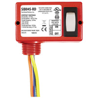 SIB04S-RD | Enclosed Switch 20Amp maintained 2 position 3 wire Red Hsg | Functional Devices