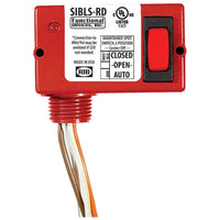 SIBLS-RD | Enclosed Switch 30Vac/dc Max maintained 3 position center off W/LED Red Hsg | Functional Devices