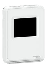 Schneider Electric SLPSTXX SpaceLogic SLA Series Temperature Sensor, Color Touchscreen, BACnet MSTP/Modbus Outputs, Matte White Housing  | Blackhawk Supply
