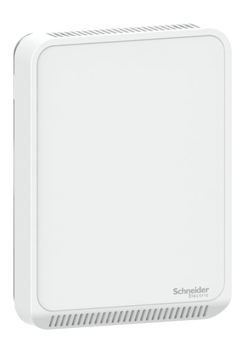 Schneider Electric SLPSXCVX SpaceLogic SLP Series Air Quality Sensor, CO2, VOC, Temperature, Room, BACnet MSTP/Modbus, Matte White Housing  | Blackhawk Supply