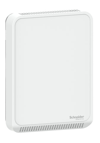 Schneider Electric SLPSXCX SpaceLogic SLP Series Air Quality Sensor, CO2, Temperature, Room, BACnet MSTP/Modbus, Matte White Housing  | Blackhawk Supply