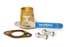 Aquamotion SO125S 1-1/4" Sweat Full Port Ball Valve with 360 Swivel Flange  | Blackhawk Supply