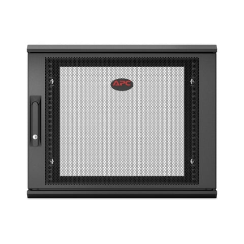 APC AR109SH6 APC NetShelter 9U Wallmount Rack Enclosure Cabinet Single Hinged Server Depth  | Blackhawk Supply