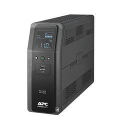 APC BR1350MS Back UPS PRO BR 1350VA, SineWave, 10 Outlets, 2 USB Charging Ports, AVR, LCD interface  | Blackhawk Supply