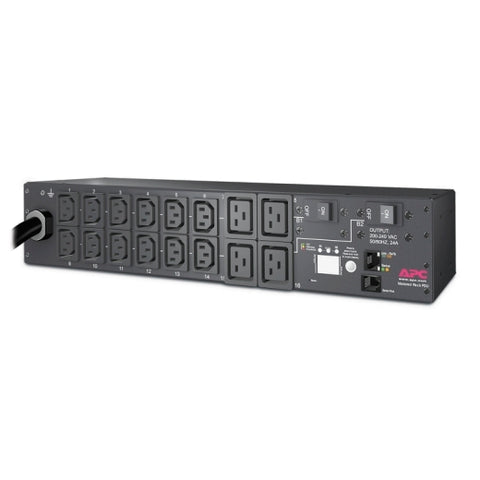 APC AP7811B Rack PDU, Metered, 2U, 30A, 208V, (12) C13s & (4) C19  | Blackhawk Supply