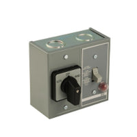 2510FG22P | Fractional Horsepower Duplex Manual Starter, 16A, NEMA 1, 2-Pole, Toggle Operated, Red Indicator, 277VAC | Square D by Schneider Electric