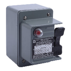 Square D 2510KW1B Single Unit Manual Switch, 30A, NEMA 4, 2-Pole, Toggle Operated, Red Indicator, 600VAC  | Blackhawk Supply