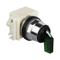 9001K52J1FG | Harmony Selector switch Dia 30, 3 positions, spring return, incandescent | Square D by Schneider Electric