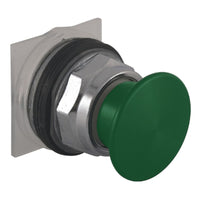 9001KR9GM94 | Harmony 9001K Pushbutton, 2 position metal head, 30mm, green | Square D by Schneider Electric