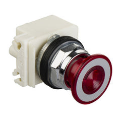 Square D 9001KR9P35LRR Harmony 9001K Pushbutton Pilot Light, Red, 30mm, 24V AC/DC  | Blackhawk Supply