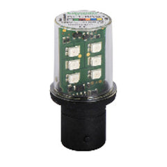 Square D DL1BKG4 Harmony Protected LED Bulb, Red, BA 15D, 120V AC  | Blackhawk Supply