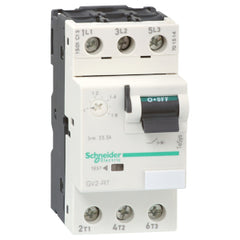 Square D GV2RT07 Motor circuit breaker, TeSys GV2, 3P, 1.6-2.5 A, thermal magnetic, screw clamp terminals  | Blackhawk Supply