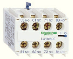Square D LA1KN04 TeSys K Auxiliary Contact Block, 4 NC, Screw-clamps Terminals, 690 VAC  | Blackhawk Supply