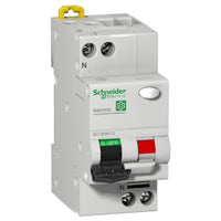 M9D11616 | Multi 9 Residual current breaker with overcurrent protection, N40 Vigi, 1P + N, 16 A, C curve, Class AC, 240 V, 30 mA, 6 kA | Square D by Schneider Electric