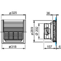 NSYCAG223LPF | Outlet Grille Plast Cut Out 223x223mm ext dim 268x248mm IP54 | Square D by Schneider Electric