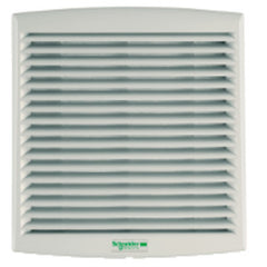 Square D NSYCVF85M115PF ClimaSys Forced Vent. IP54, 85m3/h, 115V, with Outlet Grille and Filter G2  | Blackhawk Supply