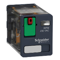 RPM22B7 | Power plug-in relay - Zelio RPM - 2 C/O - 24 V AC - 15 A - with LED Pack of 10 | Square D by Schneider Electric