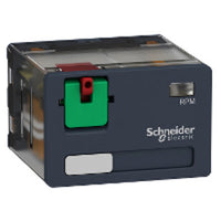 RPM42B7 | Power Plug-in Relay Zelio RPM, 4 C/O, 24V AC, 15 A, with LED, IP40 Pack of 10 | Square D by Schneider Electric