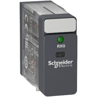 RXG23B7 | Interface plug-in relay, 5 A, 2 CO, LED, 24 V AC Pack of 10 | Square D by Schneider Electric