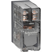 RXG25B7 | Interface Plug-in Relay - Zelio RXG, 2 C/O clear, 24 V AC, 5 A Pack of 10 | Square D by Schneider Electric