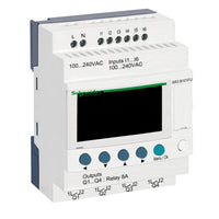 SR3B101FU | Modular smart relay Zelio Logic - 10 I O - 100..240 V AC - clock - display | Square D by Schneider Electric