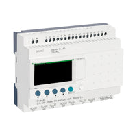 SR3B261B | Modular smart relay Zelio Logic - 24 I O - 24 V AC - clock - display | Square D by Schneider Electric