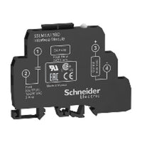 SSLM1A13BD | Solid State Relay - DIN Rail Mount - Input 4-28 V DC, Output 12-280 V AC | Square D by Schneider Electric