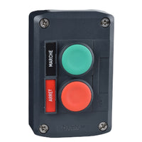 XALACS2 | Dark grey station, 2 pushbuttons, Dia 22, 1NO + 1NC | Square D by Schneider Electric