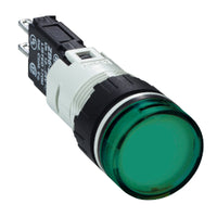 XB6AV3BB | Green complete pilot light Dia 16 with integral LED
12...24V | Square D by Schneider Electric