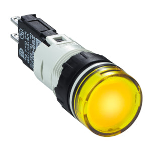 Square D XB6AV5BB Yellow complete pilot light Dia 16 with integral LED
12...24V  | Blackhawk Supply