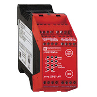 XPSAV11113 | MODULE XPSAV EMERGENCY STOP, 24 V DC, TIME DELAY 0...300 S | Square D