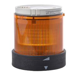 Square D XVBC4B5 Illuminated unit for modular tower lights, plastic, orange, Dia 70, flashing, for bulb or LED, 24 V AC, 24...48 V DC  | Blackhawk Supply