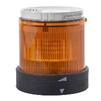 XVBC4M5 | Harmony XVB Universal Bank Lens, 70mm, Flashing, Orange, IP65, 48-230 VAC, NEMA 4X | Square D by Schneider Electric