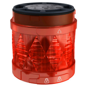 Square D XVUC44 Modular Tower Light, 60mm Illuminated LED Unit, Blinking Red, IP65, 24 VAC/DC  | Blackhawk Supply