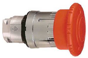 Square D ZB4BS844 Red 40mm Emergency stop pushbutton head 22mm trigger and latching turn release  | Blackhawk Supply