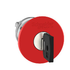Square D ZB4BS94412 Red 40mm Emergency Stop, Switching off Head 22mm Trigger and Latching Key Release  | Blackhawk Supply