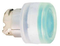 ZB4BW533 | Green Flush Illuminated Pushbutton Head, Ø22 spring return for integral LED | Square D by Schneider Electric